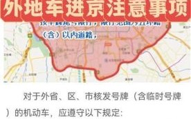 外地车牌能进北京吗_限行政策最新解读