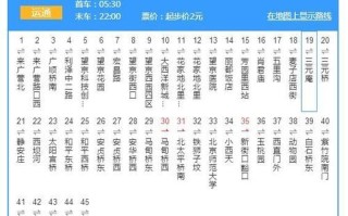 北京公交104路路线_北京公交104路首末班车时间