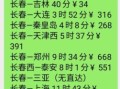 北京到长春火车时刻表查询_高铁票价多少钱