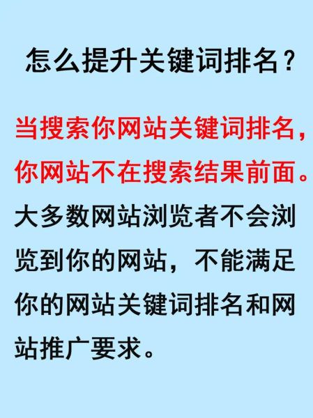 如何提升网站排名_网站排名优化怎么做-第1张图片-俊逸知识馆