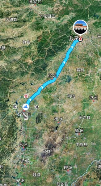 石家庄离北京多远_开车需要多久-第2张图片-俊逸知识馆