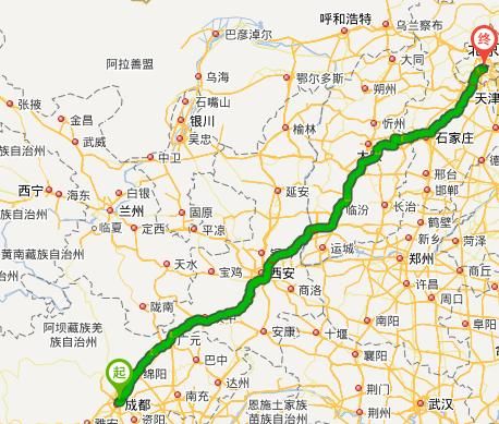 北京到成都多少公里_自驾高速怎么走-第1张图片-俊逸知识馆
