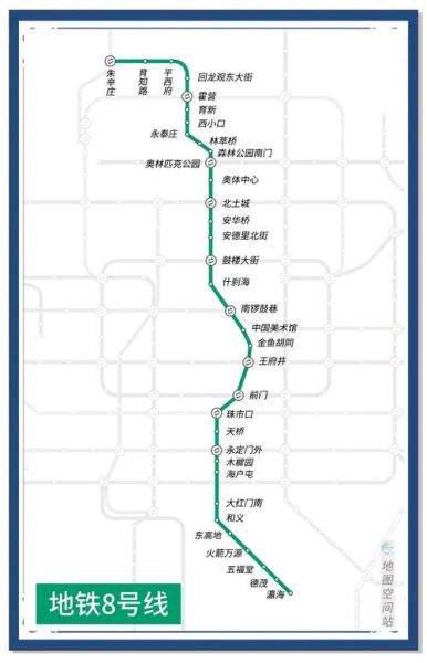 北京8号线地铁首末班车时间_8号线地铁线路图怎么换乘-第3张图片-俊逸知识馆