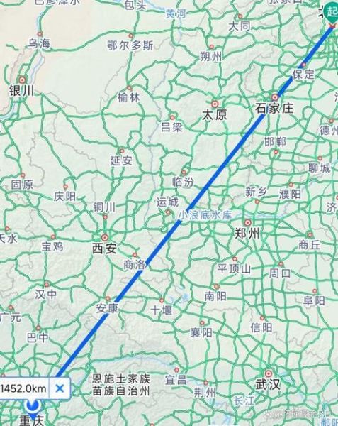 北京到重庆多少公里_自驾路线怎么走-第2张图片-俊逸知识馆