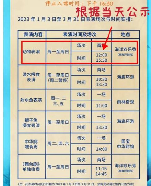 北京动物园海洋馆表演时间_几点开始-第1张图片-俊逸知识馆