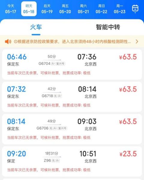 保定到北京火车时刻表查询_最早几点发车-第1张图片-俊逸知识馆 保定到北京火车时刻表查询_最早几点发车-第1张图片-俊逸知识馆
