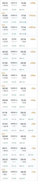 北京到威海高铁多长时间_北京到威海高铁票价多少钱-第1张图片-俊逸知识馆 北京到威海高铁多长时间_北京到威海高铁票价多少钱-第1张图片-俊逸知识馆