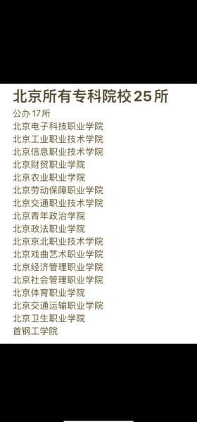 北京专科学校排名_北京专科哪个学校好-第3张图片-俊逸知识馆