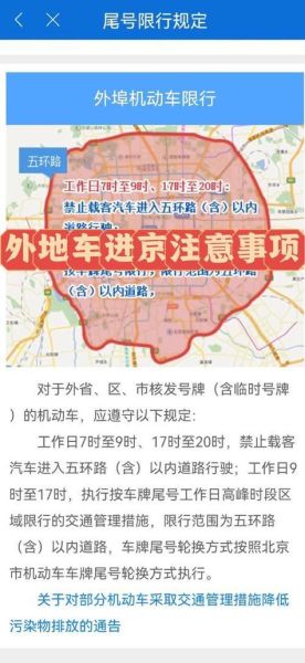 北京限行政策最新规定_外地车进京如何办理-第3张图片-俊逸知识馆